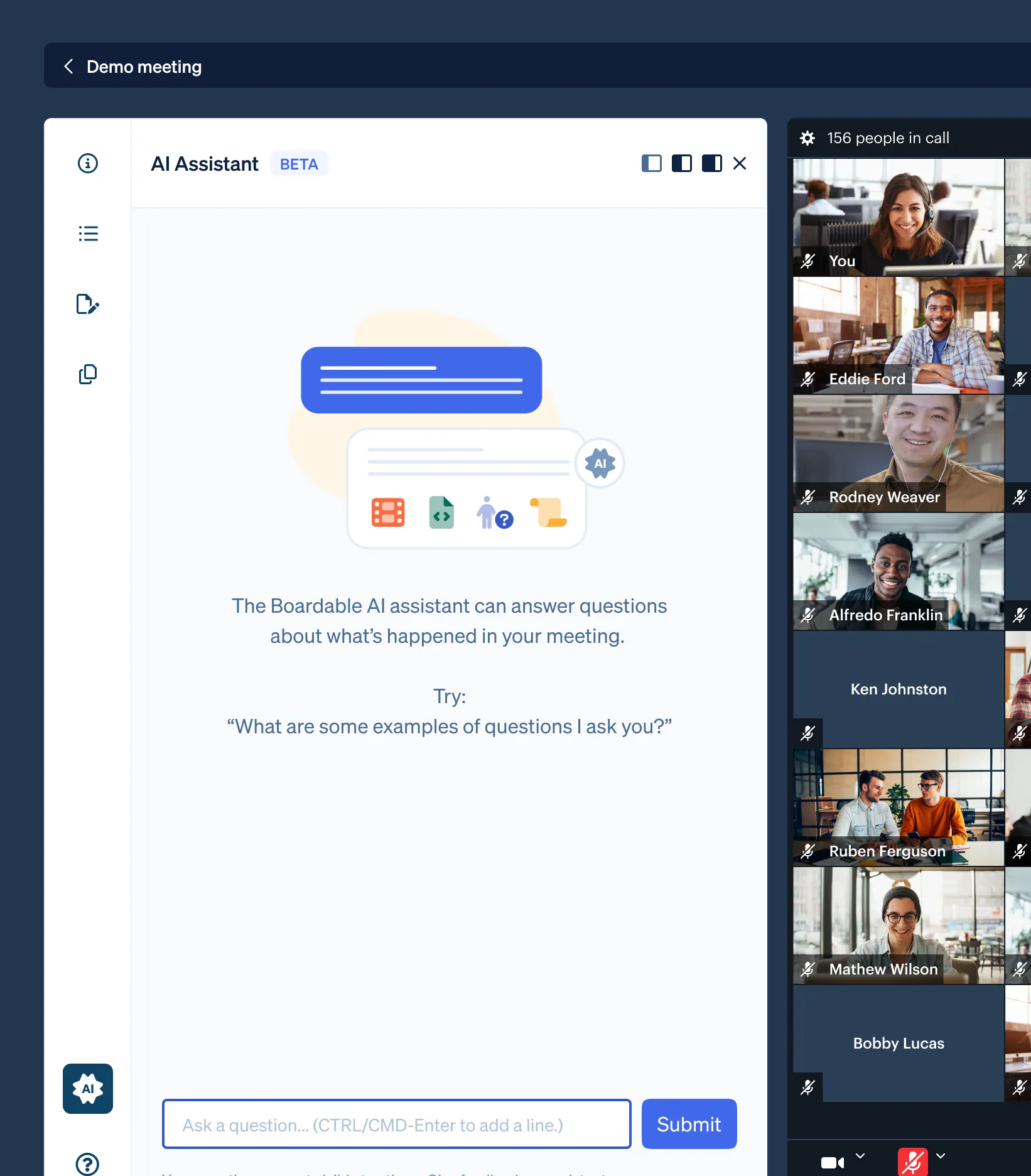 AI meeting assistant detail